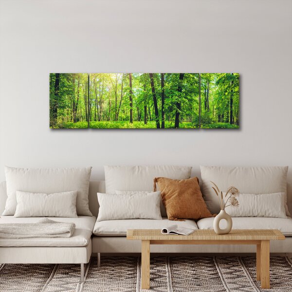 Obraz - Wiosenny las liściasty (170x50 cm)