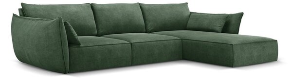 Ciemnozielony narożnik (prawostronny) Vanda – Mazzini Sofas