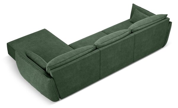 Ciemnozielony narożnik (prawostronny) Vanda – Mazzini Sofas