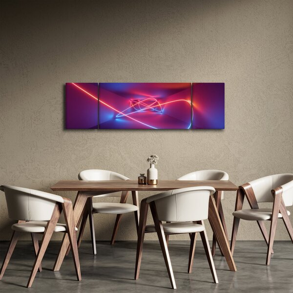 Obraz nowoczesnej abstrakcji (170x50 cm)