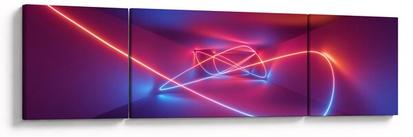 Obraz nowoczesnej abstrakcji (170x50 cm)