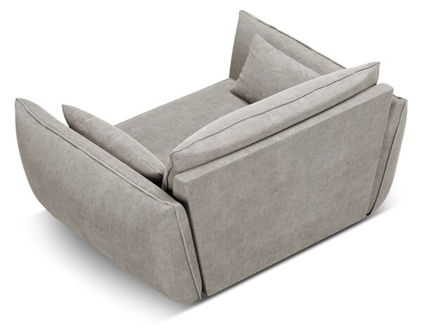 Jasnoszary fotel Vanda – Mazzini Sofas