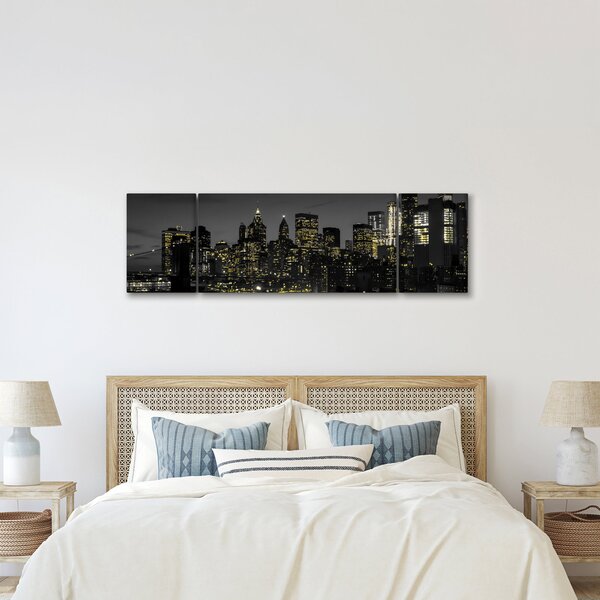 Obraz nocnej metropolii (170x50 cm)