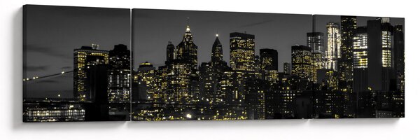 Obraz nocnej metropolii (170x50 cm)