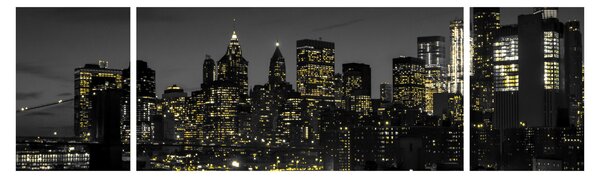 Obraz nocnej metropolii (170x50 cm)