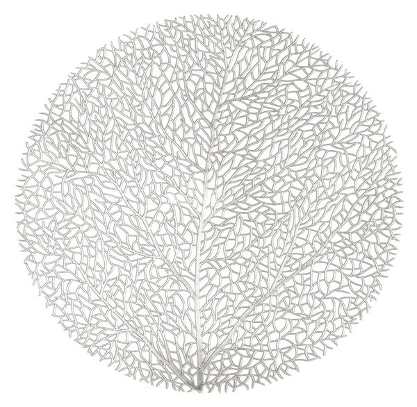 Mata stołowa w kolorze srebra Tiseco Home Studio, ⌀ 38 cm