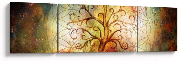 Abstrakcyjny obraz drzewa (170x50 cm)