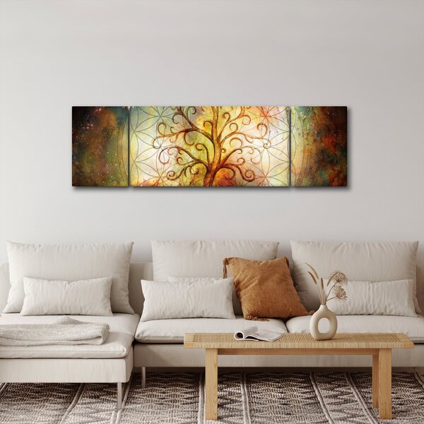 Abstrakcyjny obraz drzewa (170x50 cm)