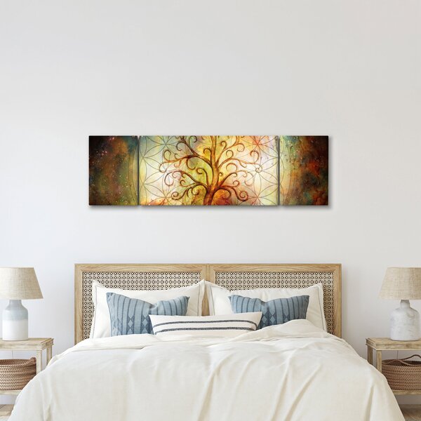 Abstrakcyjny obraz drzewa (170x50 cm)
