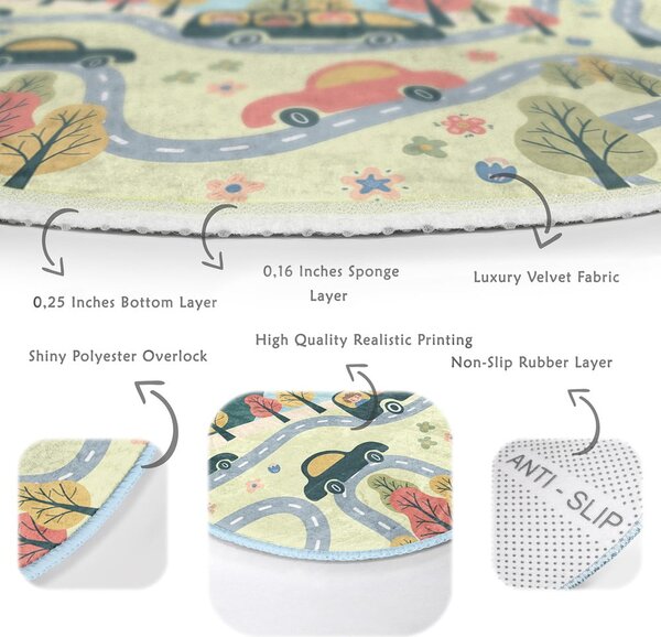 Dywan dziecięcy ø 80 cm Comfort – Mila Home