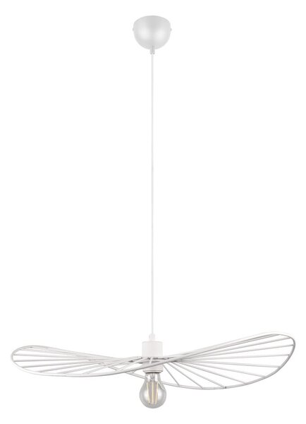 Biała lampa wisząca ø 60 cm Chapeau – Reality