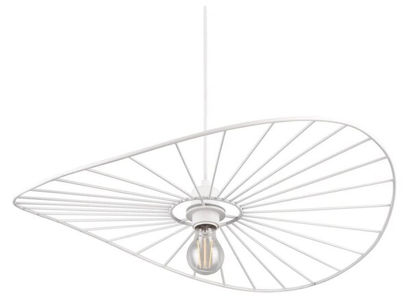 Biała lampa wisząca ø 60 cm Chapeau – Reality