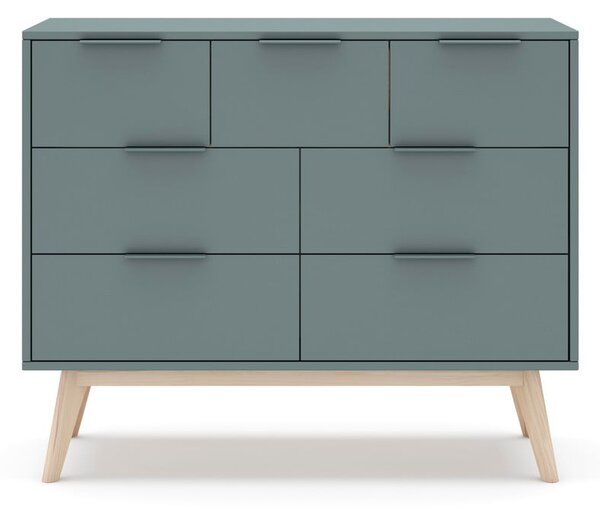 Szarozielona komoda 120x83x40 cm Pisco – Marckeric