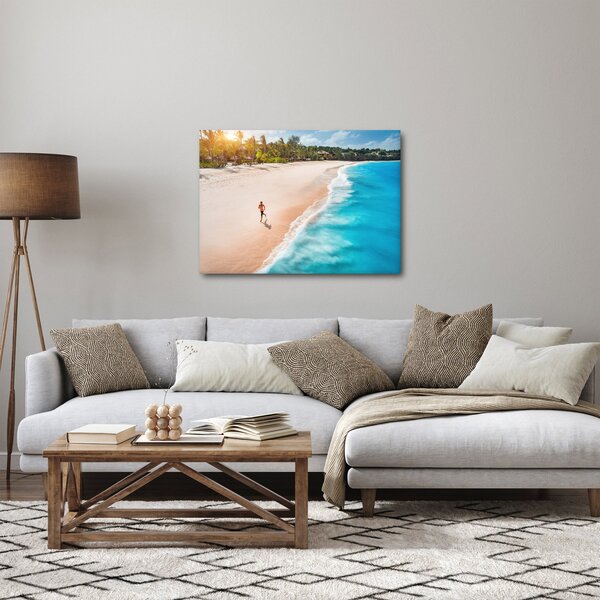 Obraz - Bieg na plaży (70x50 cm)