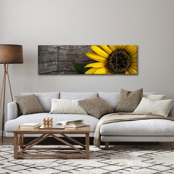 Obraz - Kwiat słonecznika (170x50 cm)