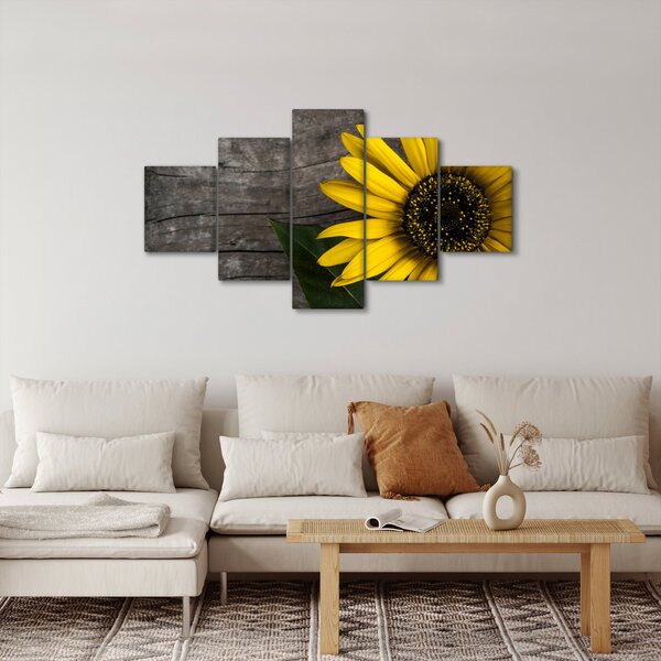 Obraz - Kwiat słonecznika (125x70 cm)