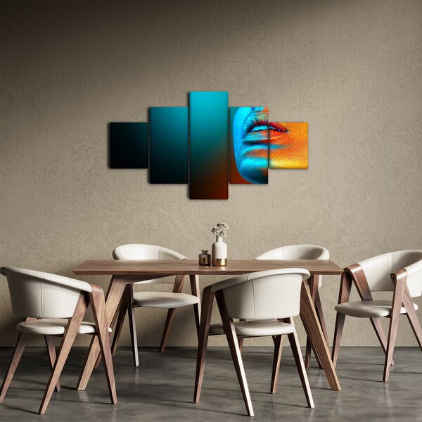 Obraz - Błyszcząca twarz (125x70 cm)