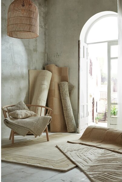 Beżowy dywan wełniany 170x120 cm Rue – Flair Rugs
