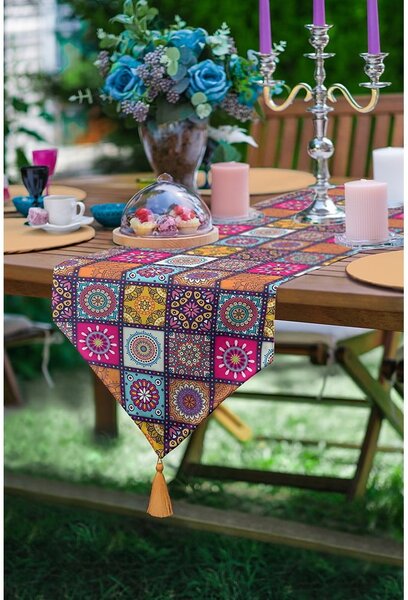 Bieżnik 45x140 cm Mandala Tiles – Minimalist Cushion Covers