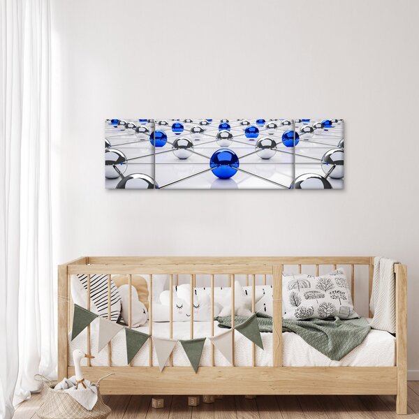 Obraz połączonych kul (170x50 cm)
