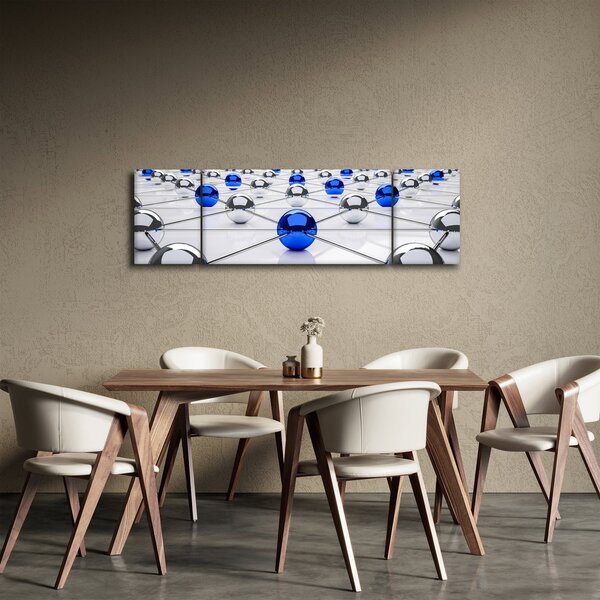 Obraz połączonych kul (170x50 cm)