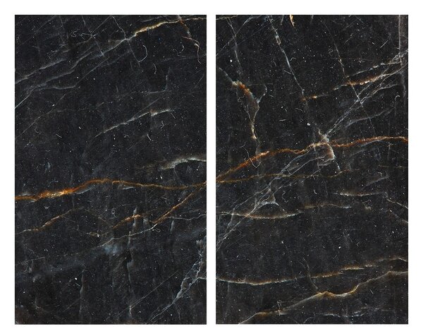 Płyty ochronne na kuchenkę ze szkła hartowanego zestaw 2 szt. 52x30 cm Marble – Allstar