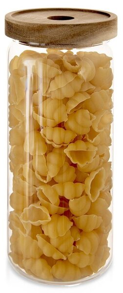 Pojemnik na produkty sypkie szklany z pokrywką i uszczelką 1,6 l