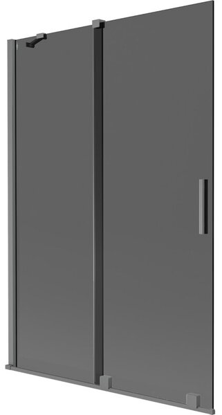 Mexen Velar parawan nawannowy 2-skrzydłowy rozsuwany 120 x 150 cm, grafit, gun metal - 896-120-000-41-95