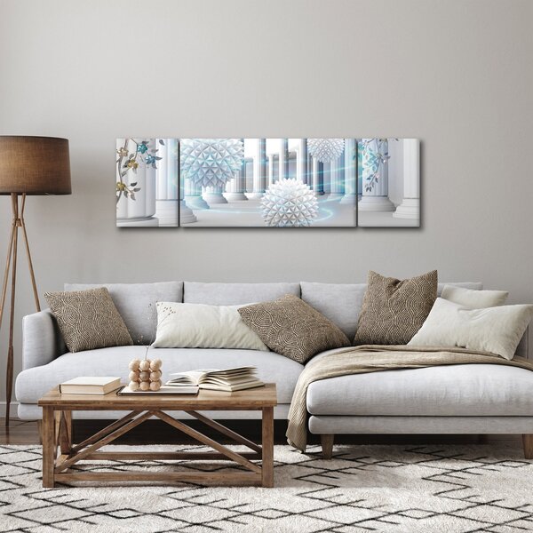 Abstrakcyjny obraz w stylu antycznym (170x50 cm)