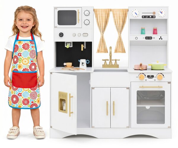 Drewniana kuchnia dziecięca z akcesoriami