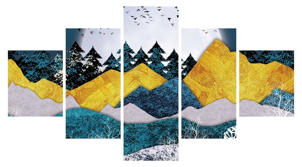 Obraz - Krajobraz polarny (125x70 cm)
