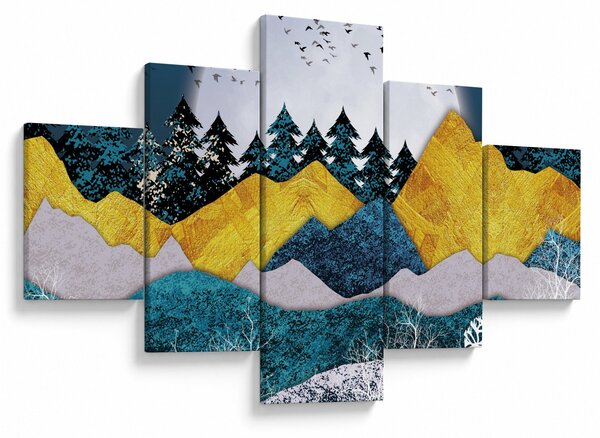 Obraz - Krajobraz polarny (125x70 cm)