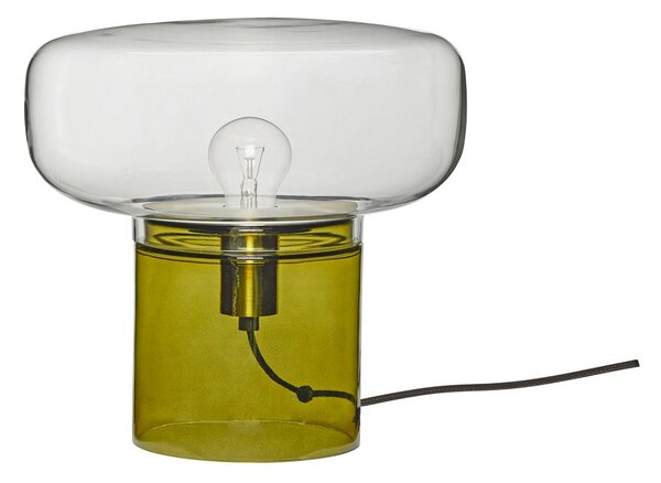 Zielona szklana lampa stołowa Crave – Hübsch