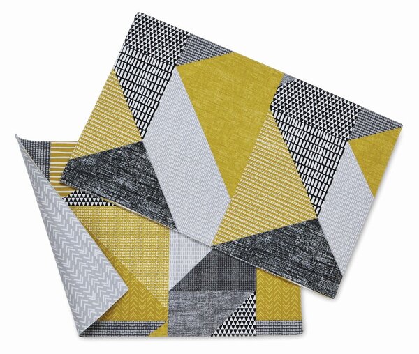 Materiałowe maty stołowe zestaw 2 szt. 46x30 cm Larsson Geo – Catherine Lansfield