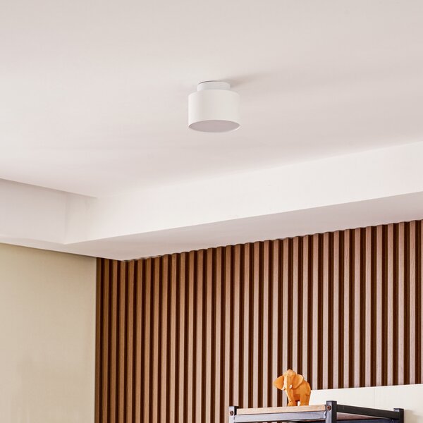 Lampa Sufitowa Lindby, Nivoria, biały, salon, aluminium, nowoczesny