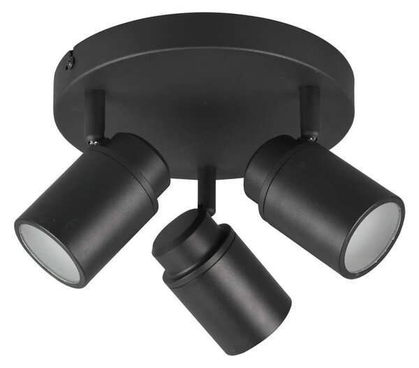 Metalowa lampa punktowa w kolorze matowej czerni Angelo – Trio