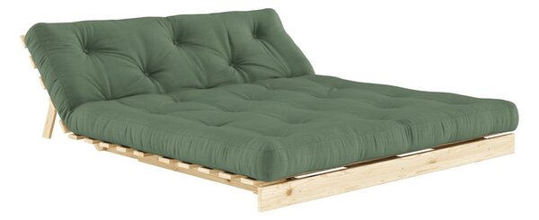 Zielona rozkładana sofa 160 cm Roots – Karup Design