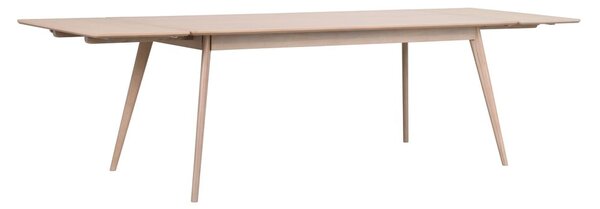 Rozkładany stół z blatem w dekorze dębu 190x90 cm Yumi – Rowico