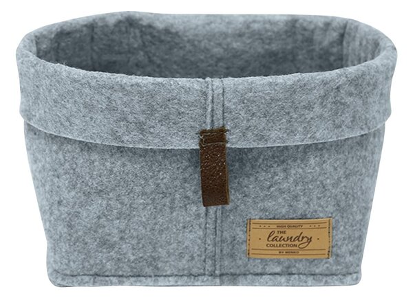 Szary tekstylny organizer Wenko Felt, 24x16 cm