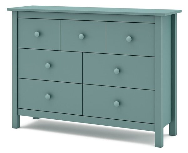 Morska niska komoda dziecięca z drewna sosnowego 110x80 cm Max – Marckeric
