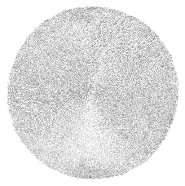 Mata stołowa w kolorze srebra Tiseco Home Studio, ⌀ 38 cm