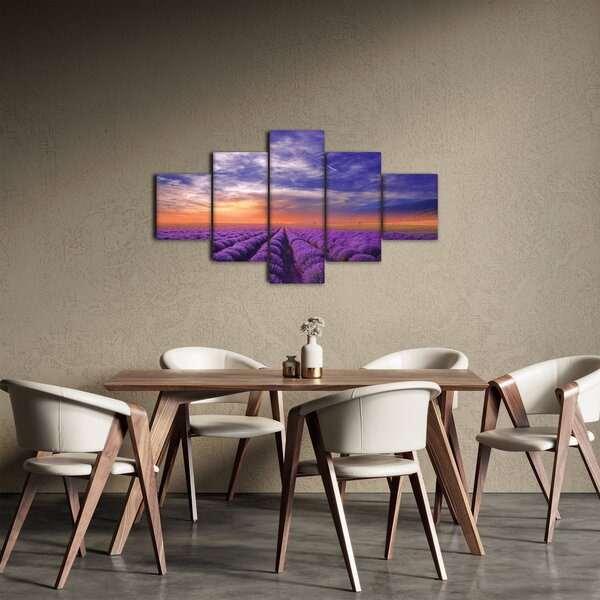 Obraz lawendowego pola (125x70 cm)