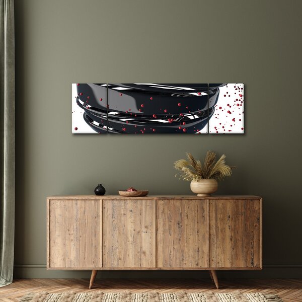 Obraz - Abstrakcja kuli ziemskiej (170x50 cm)