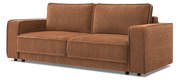 Pomarańczowobrązowa sofa rozkładana Emile – Bobochic Paris