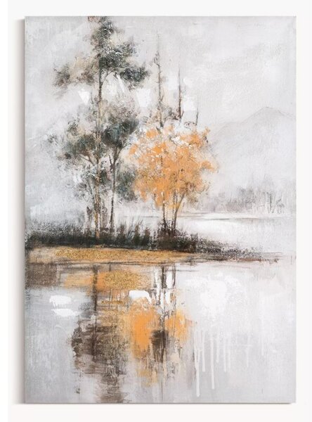 Obraz EUROFIRANY 667 70 x 100 cm Popielaty