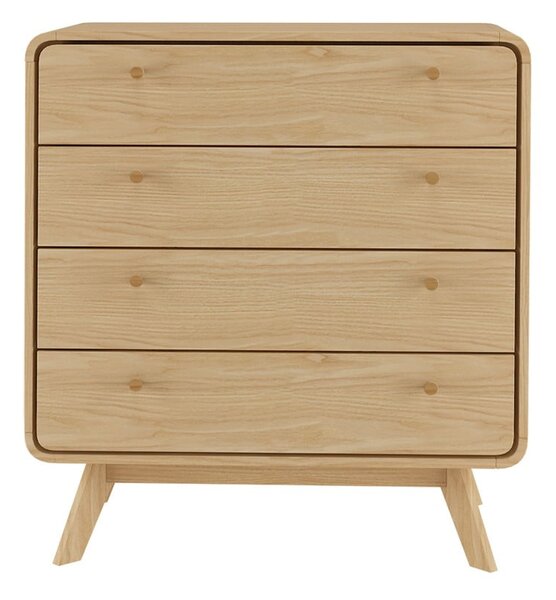 Wysoka komoda z drewna sosnowego w naturalnym kolorze 80x88 cm Cassie – Støraa