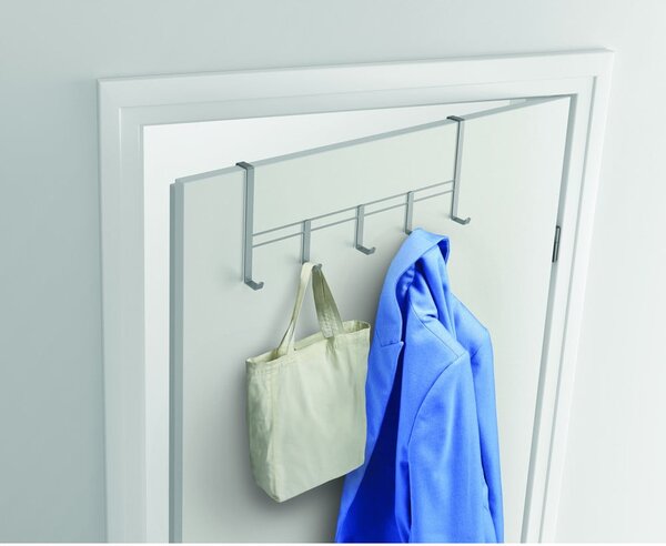 Metalowy wieszak na drzwi w kolorze srebra 38 cm – Metaltex