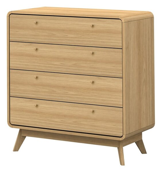 Wysoka komoda z drewna sosnowego w naturalnym kolorze 80x88 cm Cassie – Støraa