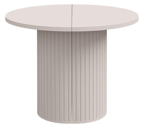 MebleMWM Stół rozkładany OVALIO | 100/188 cm | Beż piaskowy