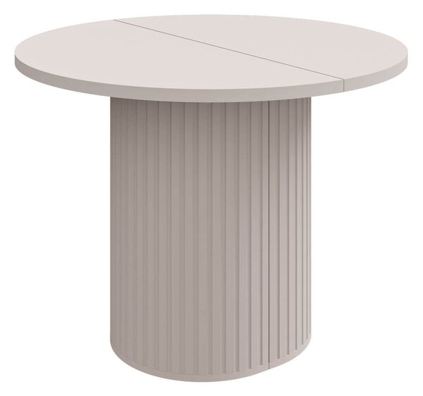 MebleMWM Stół rozkładany OVALIO | 100/188 cm | Beż piaskowy